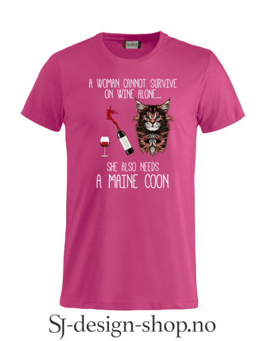 Hovedbilde Woman, Wine & Maine Coon