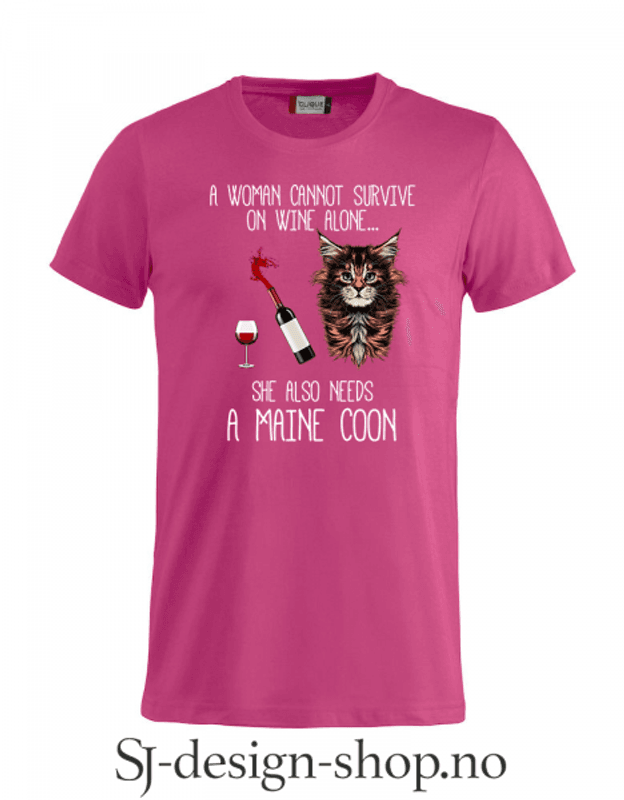 Woman, Wine & Maine Coon